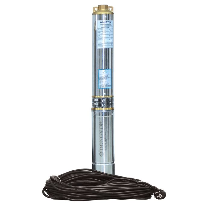 Насос відцентровий свердловинний 0.75кВт H 73(55)м Q 100(60)л/хв Ø102мм (кабель 40м) DONGYIN 4SEm4/1