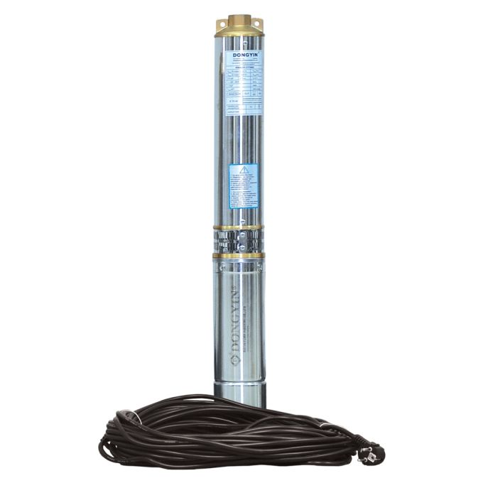 Насос відцентровий свердловинний 0.75кВт H 58 (38)м Q 140(100)л/хв Ø102мм (кабель 30м) DONGYIN 4SDm6
