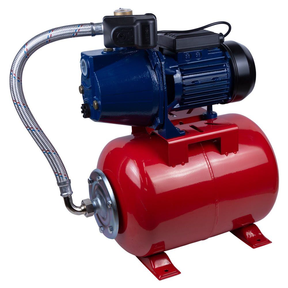 Станция 1.1кВт Hmax 50м Qmax 60л/мин (самовсасывающий насос) 24л Украина WETRON JET100А5 (775044/24)