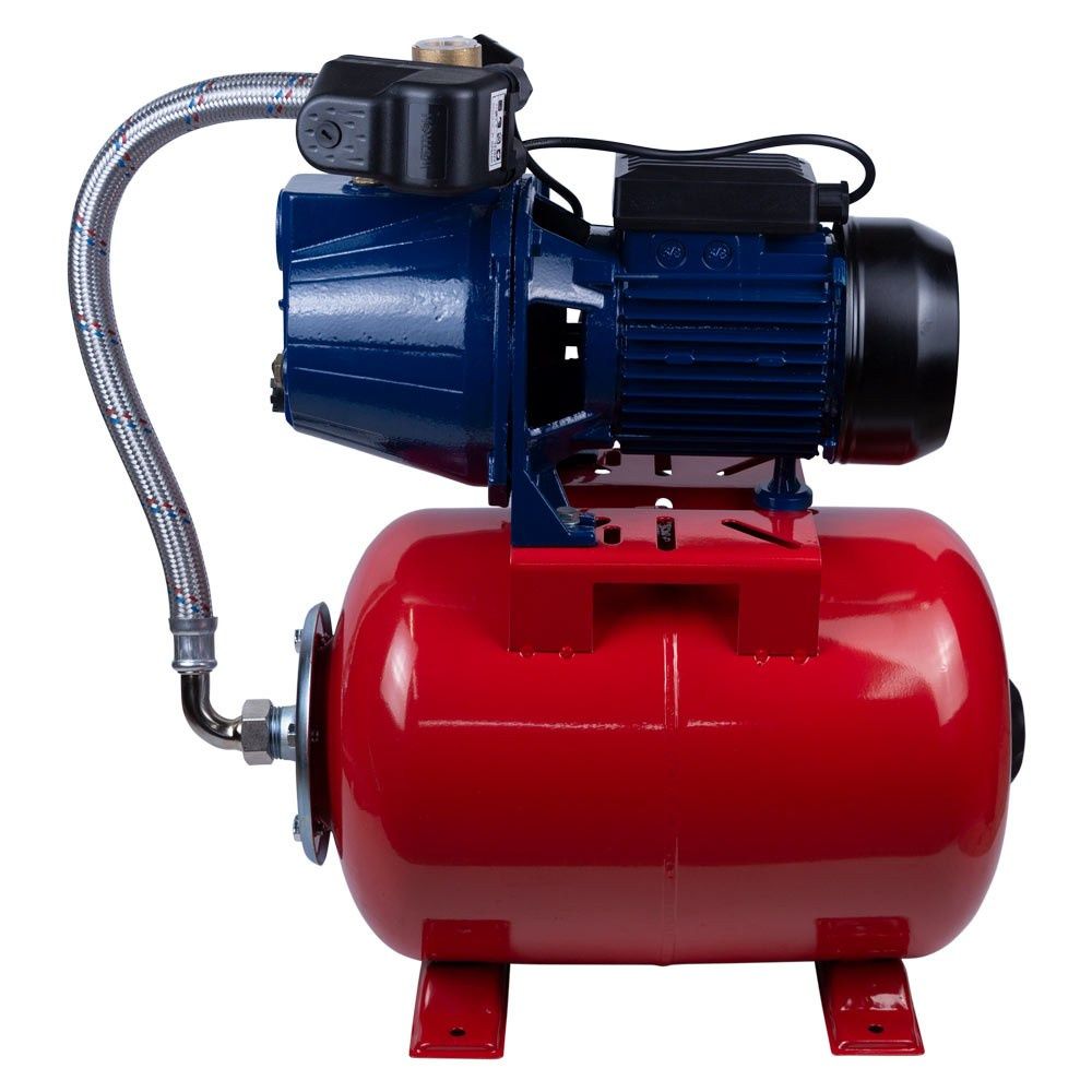 Станция 1.1кВт Hmax 50м Qmax 60л/мин (самовсасывающий насос) 24л Украина WETRON JET100А5 (775044/24)