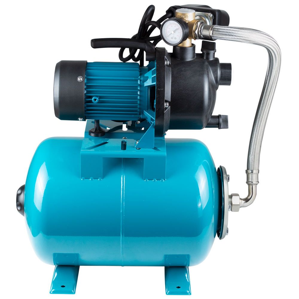 Станция 0.6кВт Hmax 35м Qmax 50л/мин пластик (самовсасывающий насос) 24л Украина AquaticaLEO EKJ-602P