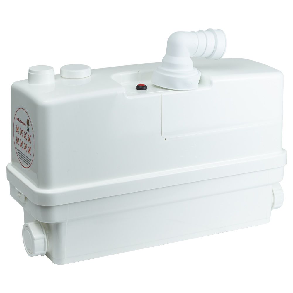 Станція каналізаційна 0.6кВт Hmax 8.5м Qmax 110л/хв 3 входу + фронтальний вхід 90мм LEO 3.0 WC601A