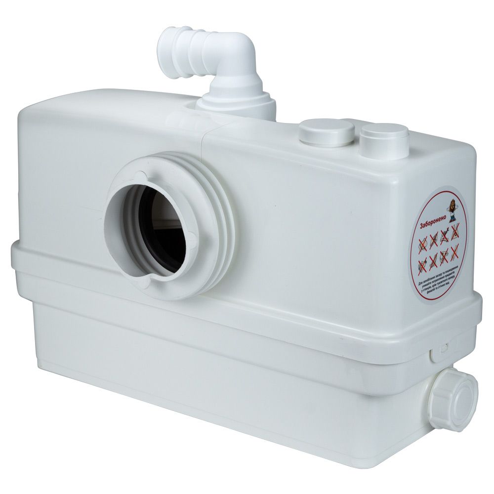 Станція каналізаційна 0.6кВт Hmax 8.5м Qmax 110л/хв 3 входу + фронтальний вхід 90мм LEO 3.0 WC601A