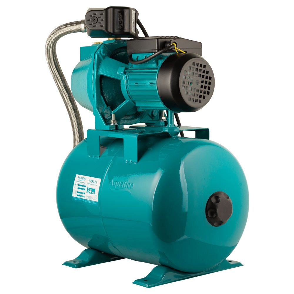 Станция 0.75кВт Hmax48м Qmax 55л/мин (самовсасывающий насос) 24л Украина AQUATICA JETa80A5/UA 