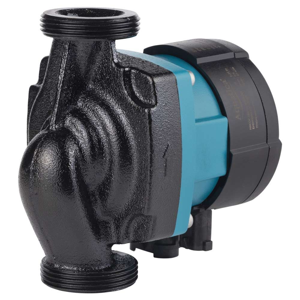 Насос циркуляционный энергосберегающий 5-25Вт Hmax 4м Qmax 47л/мин Ø1½" 130мм + гайки Ø1" AQUATICA GPA