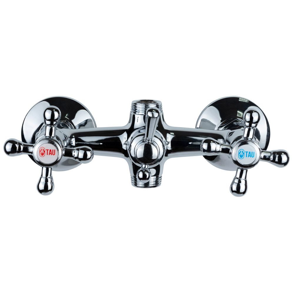 Смеситель s70 ½" для ванны гусь прямой 350мм дивертор встроенный шаровой TAU VD-5C261C (9870210)