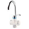 Кран-водонагрівач проточний LZ 3.0кВт 0.4-5бар для кухні гусак вухо на гайці AQUATICA LZ-6B111W (979