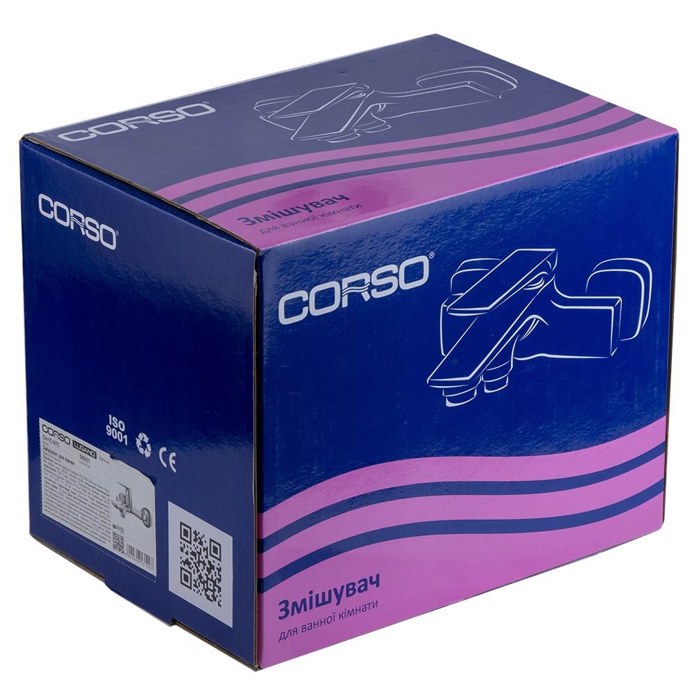 Змішувач LUGANO Ø25 для ванни литий CORSO CH-1C147C (9620200)