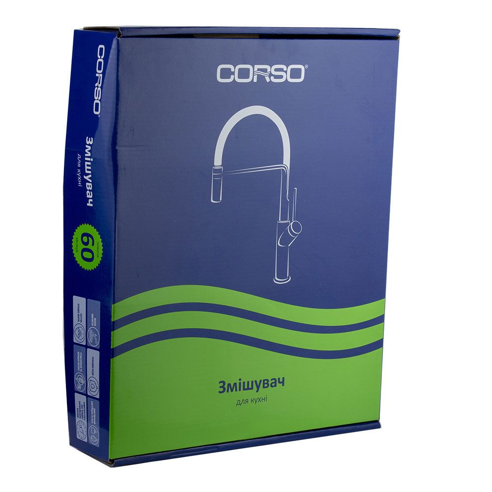 Смеситель ARNO 1/2" для кухни Г-излив на шпильке CORSO FE-5B252C (9679100)