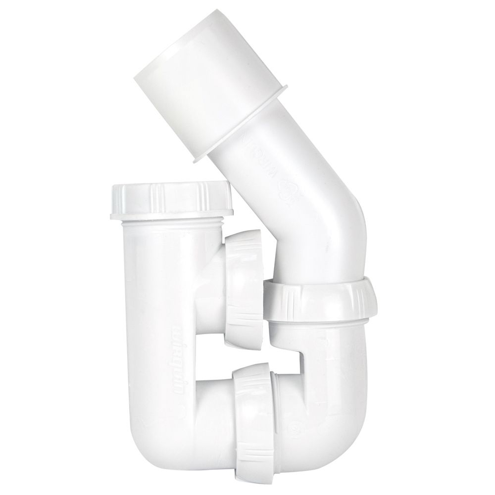 Cифон для ванни з пробкою на ланцюжку та адаптером Ø40/50мм WIRQUIN (9543420)