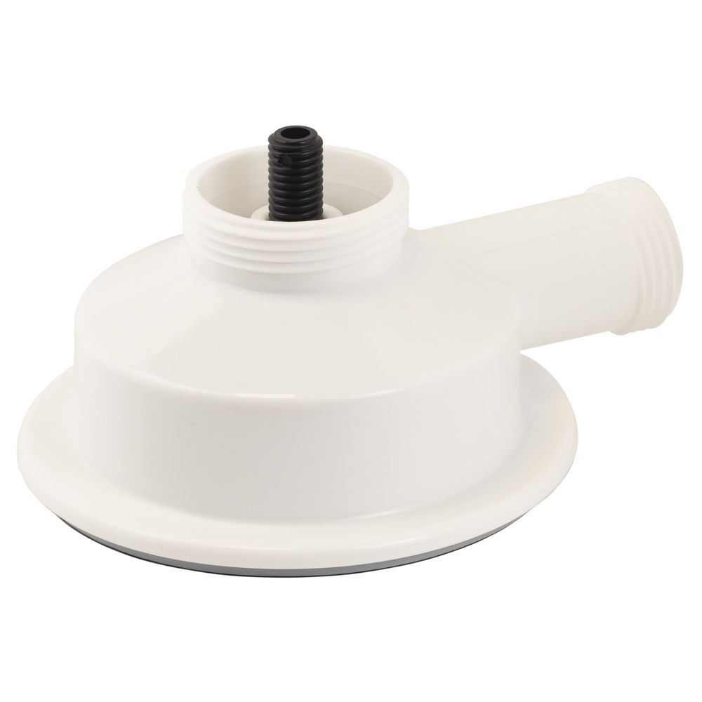 Сифон для кухонної мийки з пластиковим випуском 3½" підведенням під пральну машину круглим переливом і гнучким відведенням D40/50мм (чорний) Tau