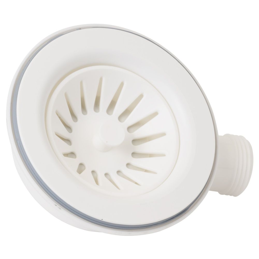 Сифон для кухонної мийки з пластиковим випуском 3½" підведенням під пральну машину квадратним переливом і гнучким відведенням Ø40/50мм (чорний) Tau