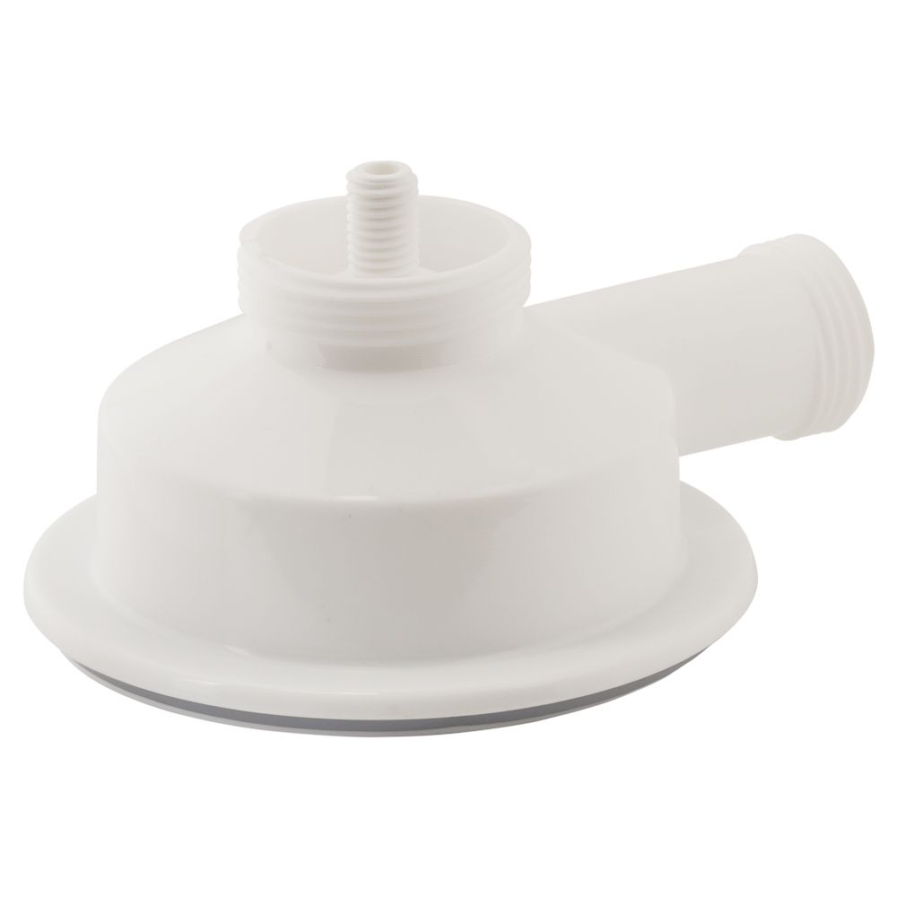 Сифон для кухонної мийки з пластиковим випуском 3½" підведенням під пральну машину квадратним переливом і гнучким відведенням Ø40/50мм (чорний) Tau