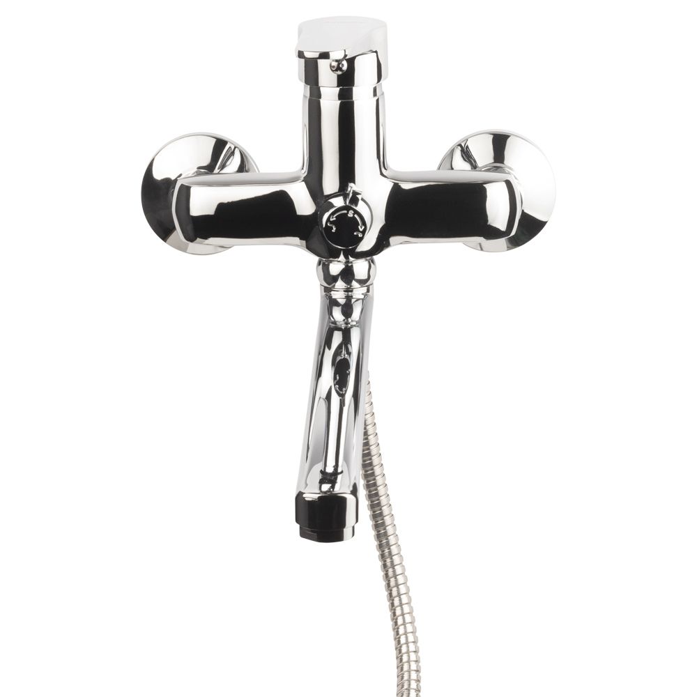 Змішувач s31 Ø35 для ванни вилив прямий 350мм дивертор вбудований картриджний AQUATICA (9731220)