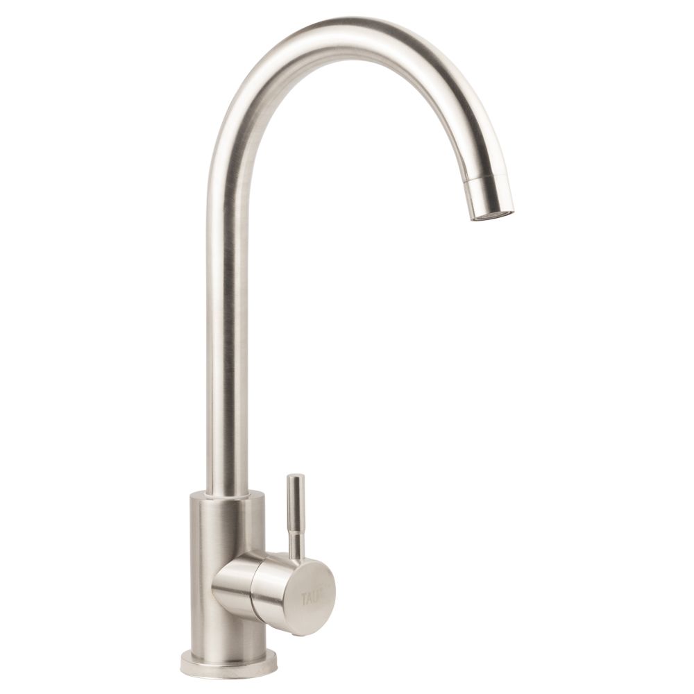 Змішувач s20 Ø35 для кухні вилив вухо на гайці SS TAU (9820101)