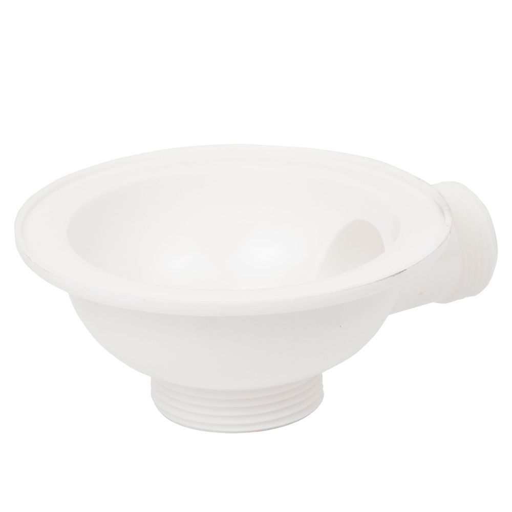 Сифон для кухонної мийки з нержавіючим випуском 3½" виводом під пральну машину, квадратним переливом