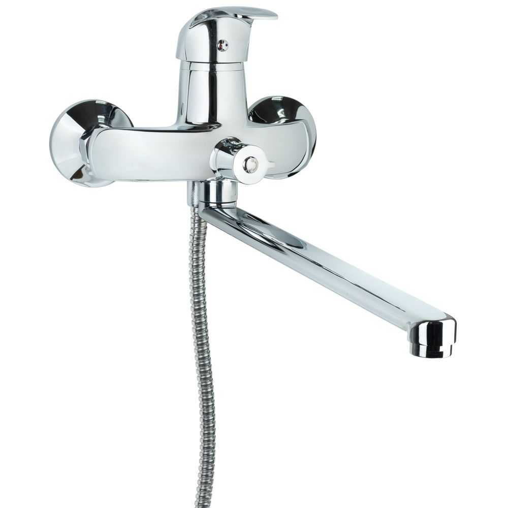 Змішувач s40 Ø40 для ванни гусак прямий 350мм дивертор вбудований картріджний TAU SL-2C243C (9840220