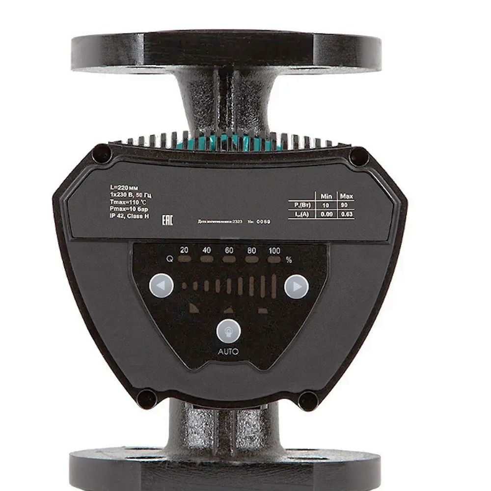 Насос циркуляционный энергосберегающий фланц 10-185Вт Hmax 10м Qmax 167л/мин DN40 220мм