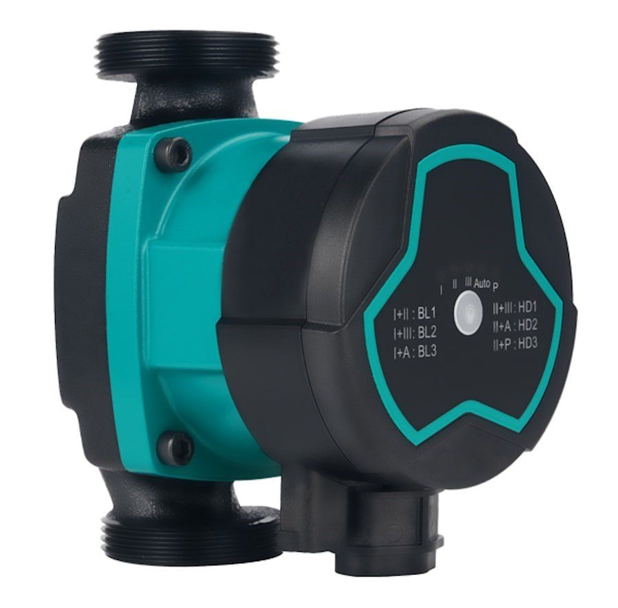 Насос циркуляционный энергосберегающий 5-60Вт Hmax 8м Qmax 63л/мин Ø1½" 130мм + гайки Ø1" AQUATICA GPA