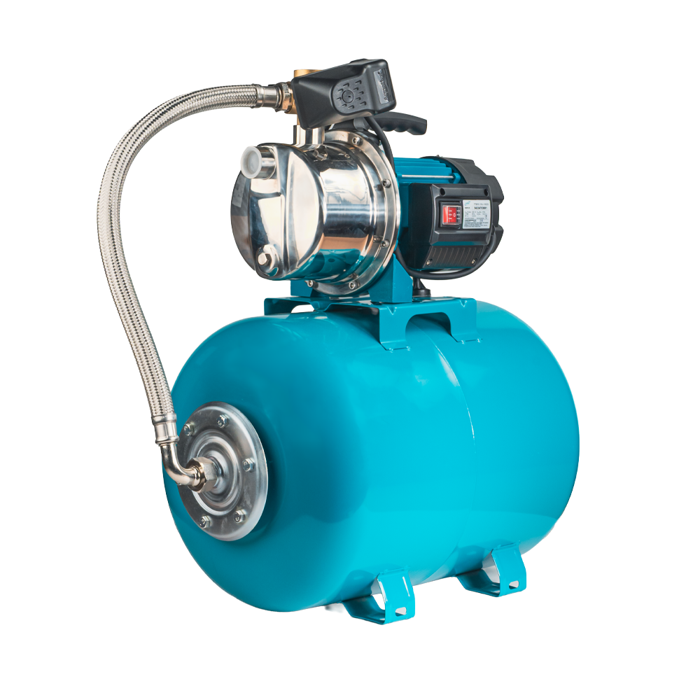 Станция 1.0кВт Hmax 44м Qmax 73л/мин нерж (самовсасывающий насос нерж) 50л Украина LEO (775313/50)