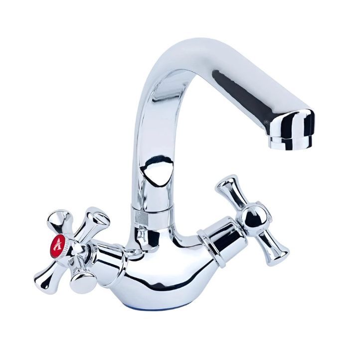 Змішувач PL 1/2" для кухні гусак на гайці AQUATICA PL-4B255C (9777120)