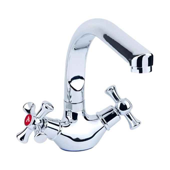 Змішувач PL 1/2" для кухні гусак на гайці AQUATICA PL-4B255C (9777120)