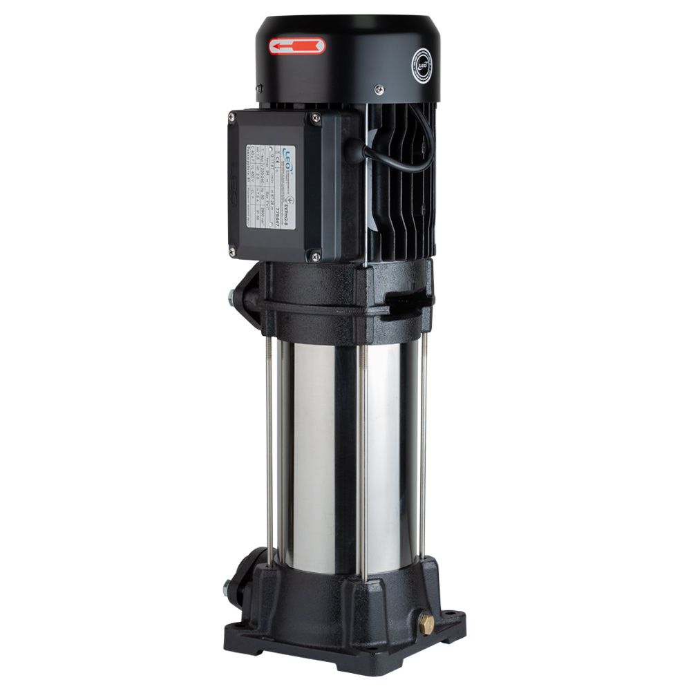 Насос центробежный многоступенчатый вертикальный 1.5кВт Hmax 94м Qmax 67л/мин LEO 3.0 EVPm2-8