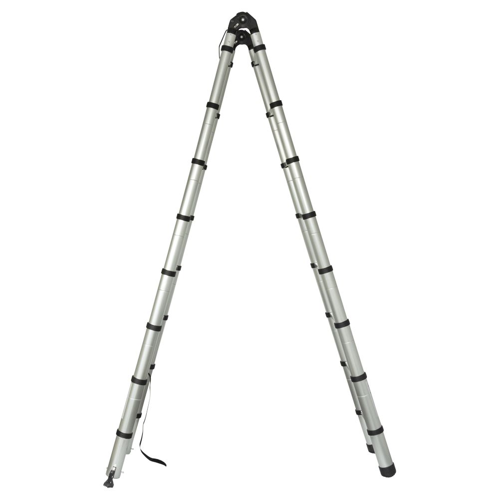 Лестница телескопическая универсальная 16 ступенек 5.0м FLORA (5033434)