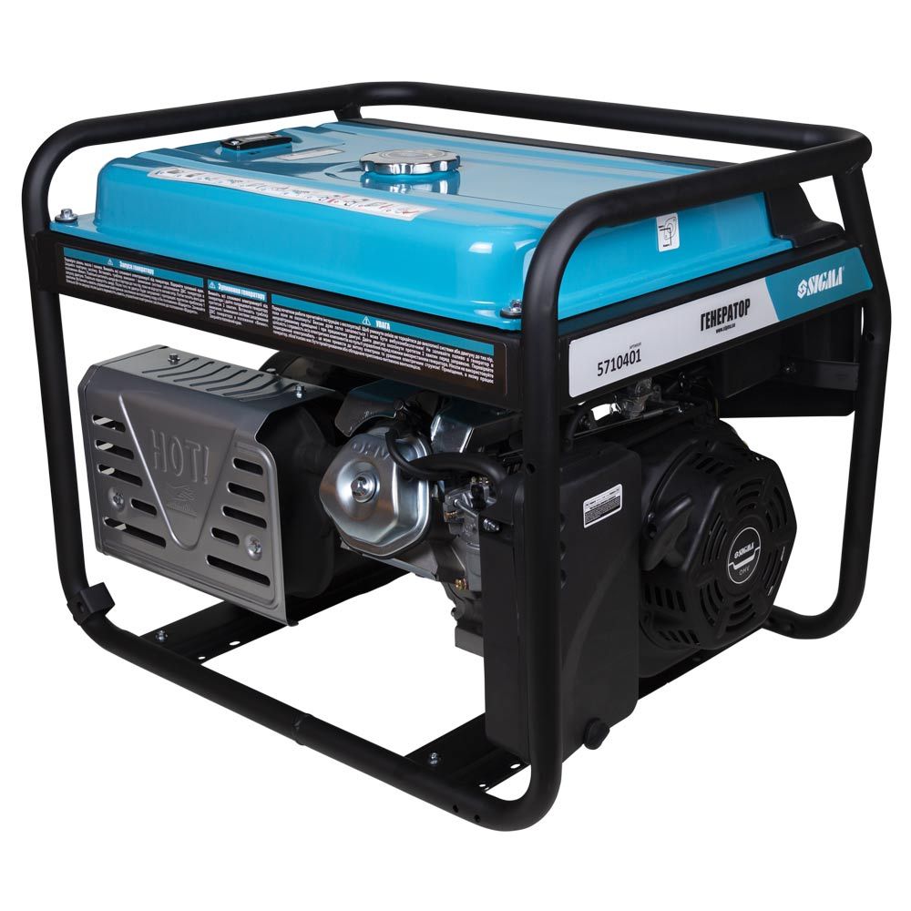 Генератор бензиновий 220В 2.8/3.0кВт 4-х тактний ручний запуск SIGMA (5710401)