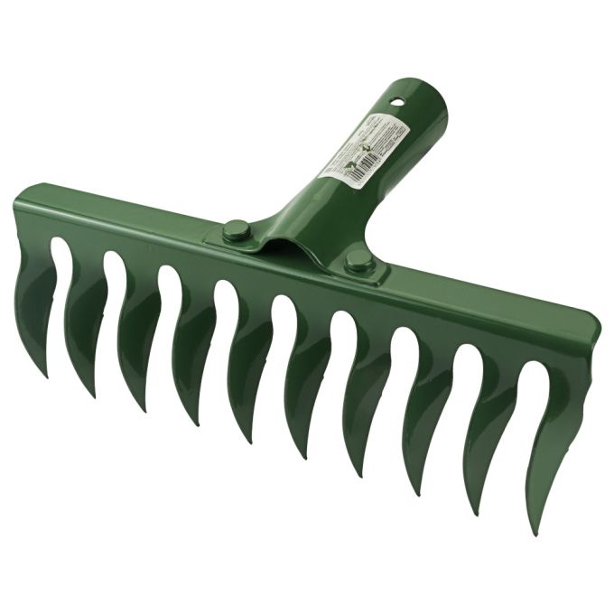 Граблі садові кручені 10 зубців 265×82мм заклепувальне кріплення GRAD (5051905)