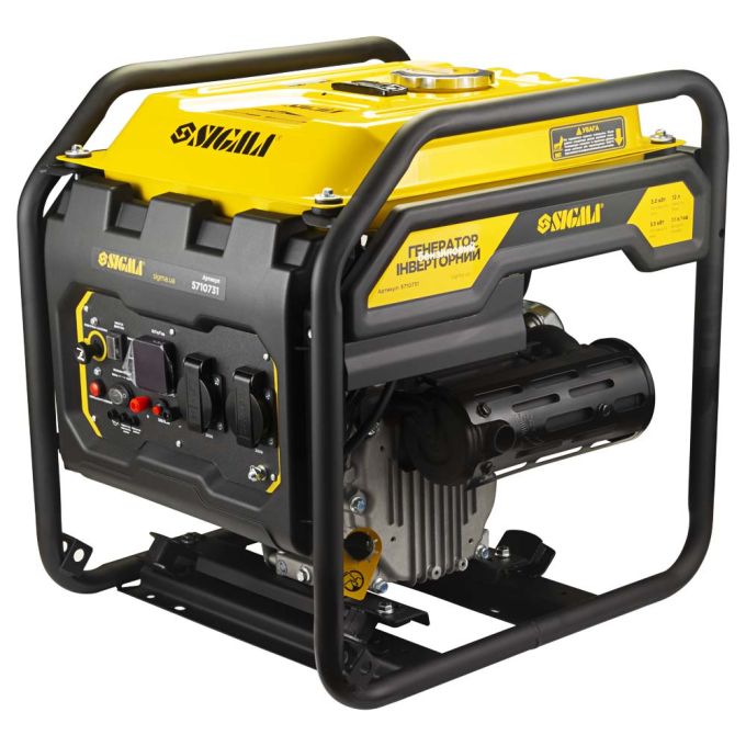 Генератор інверторний бензиновий 220В 3.0/3.5кВт 12л 4-х тактний ручний запуск SIGMA (5710731)