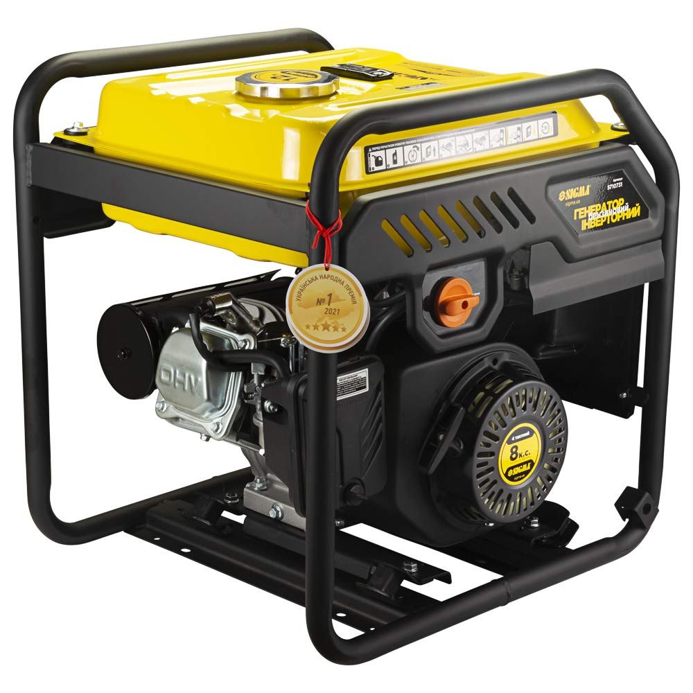 Генератор інверторний бензиновий 220В 3.0/3.5кВт 12л 4-х тактний ручний запуск SIGMA (5710731)