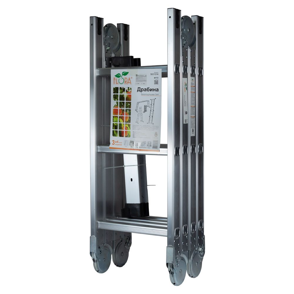 Драбина багатоцільова 4×3 сходинок 3.56 м FLORA (5031314)