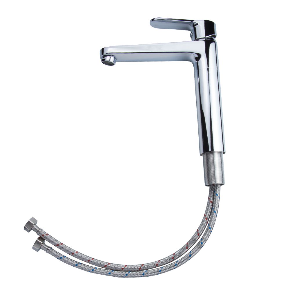 Змішувач MARMORE Ø35 для раковини литий високий на гайці CORSO DB-1A638C (9623010)