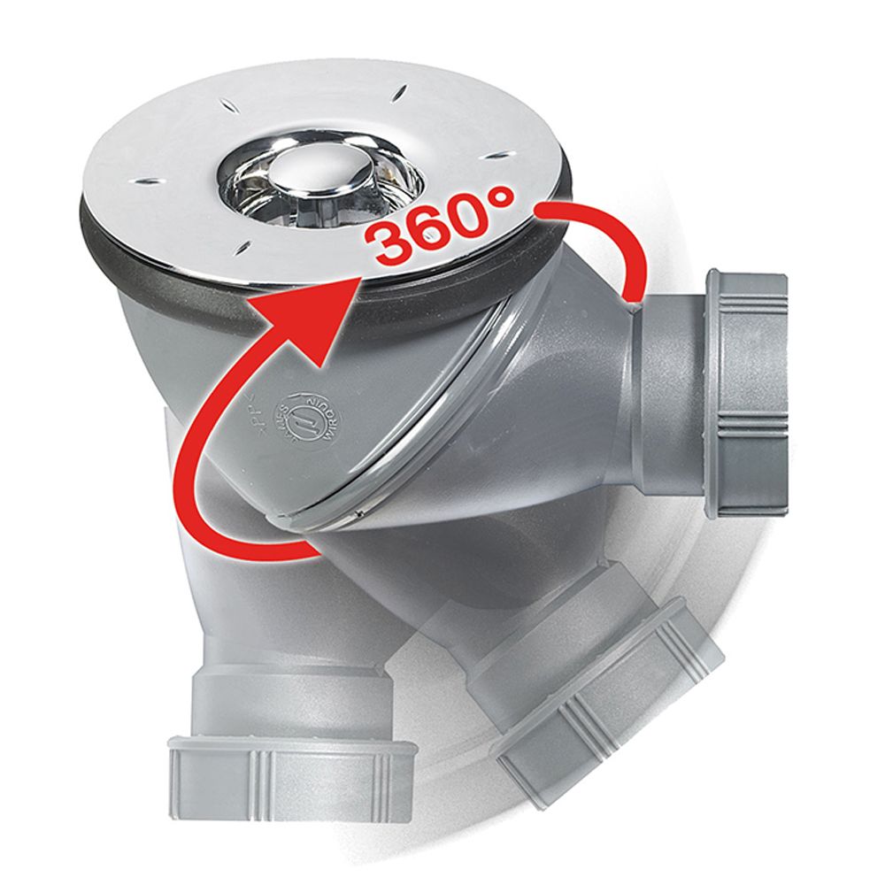 Сифон для душевого поддона James Ø90мм WIRQUIN (9544401)