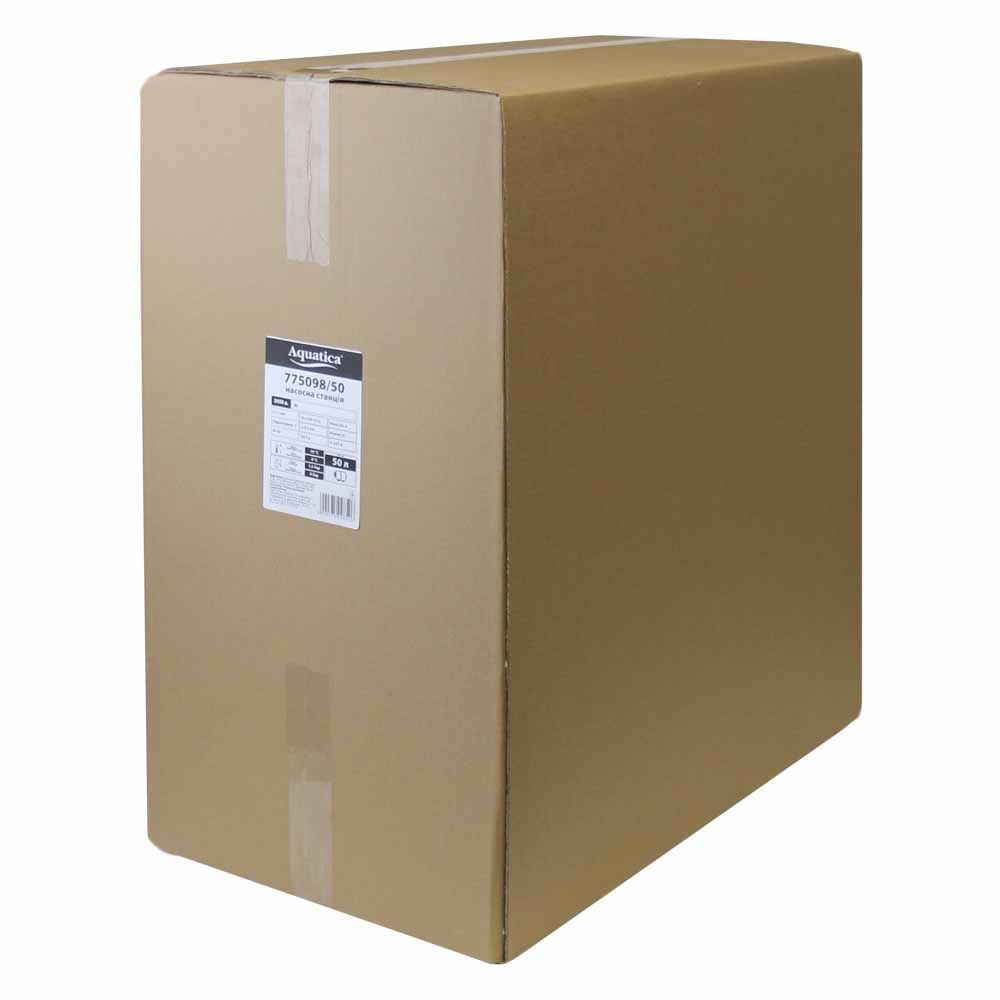 Станція 1.1кВт Hmax 50м Qmax 60л/хв (самовсмоктувальний насос нерж) 50л Україна AQUATICA (775098/50)