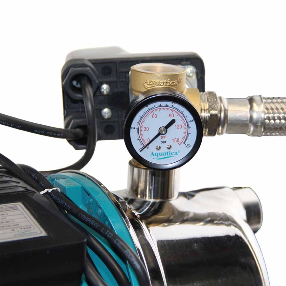 Станція 1.1кВт Hmax 50м Qmax 60л/хв (самовсмоктувальний насос нерж) 50л Україна AQUATICA (775098/50)