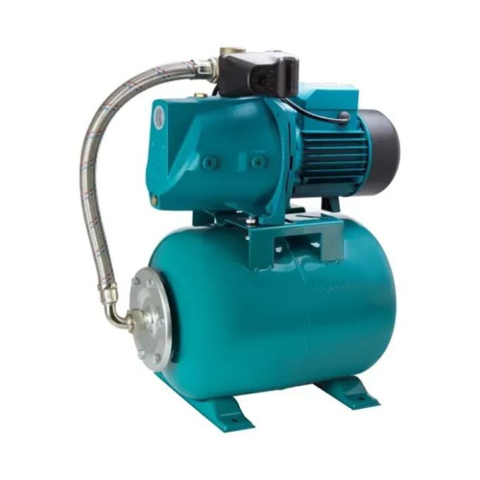 Станція 1.1кВт Hmax 55м Qmax 80л/хв (самовсмоктувальний насос) 50л Україна LEO (775325/50)