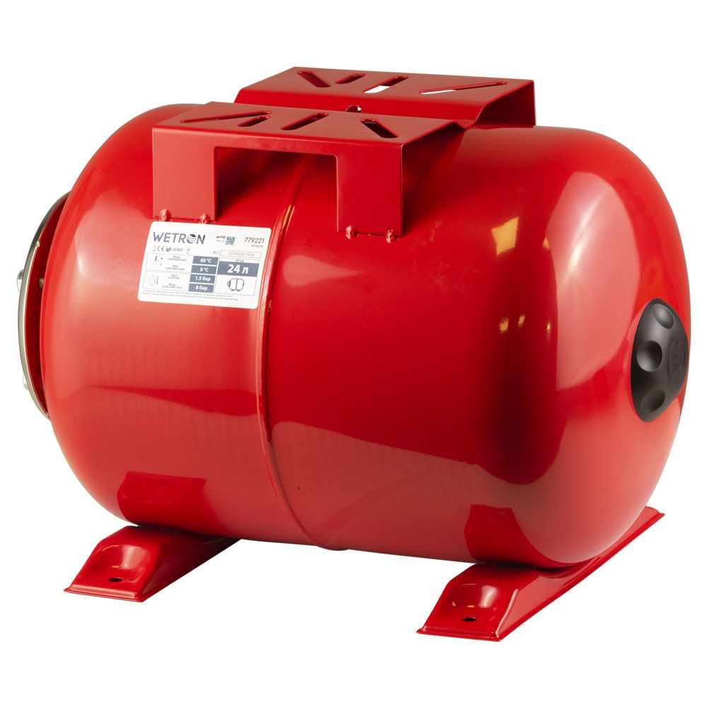 Гідроакумулятор горизонтальний 24л WETRON HTw24 (779221)