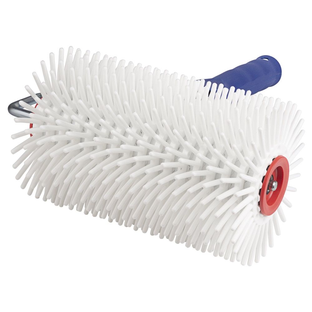 Валик голчастий аераційний для наливної підлоги 120×200мм з ручкою біла голка SIGMA (8313231)