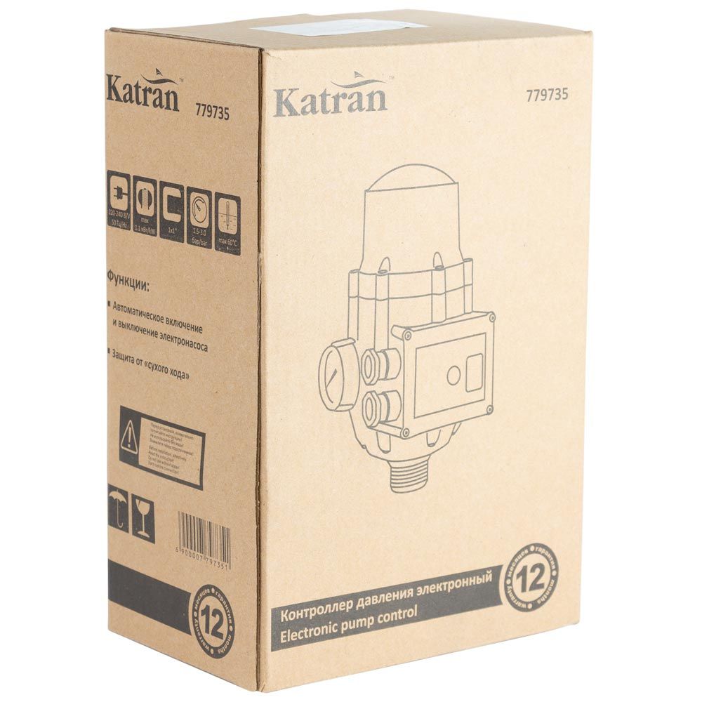 Контроллер давления электронный 1.1кВт Ø1" рег давл вкл 1.5-3.0 bar WETRON DSK-2.1 (779735)