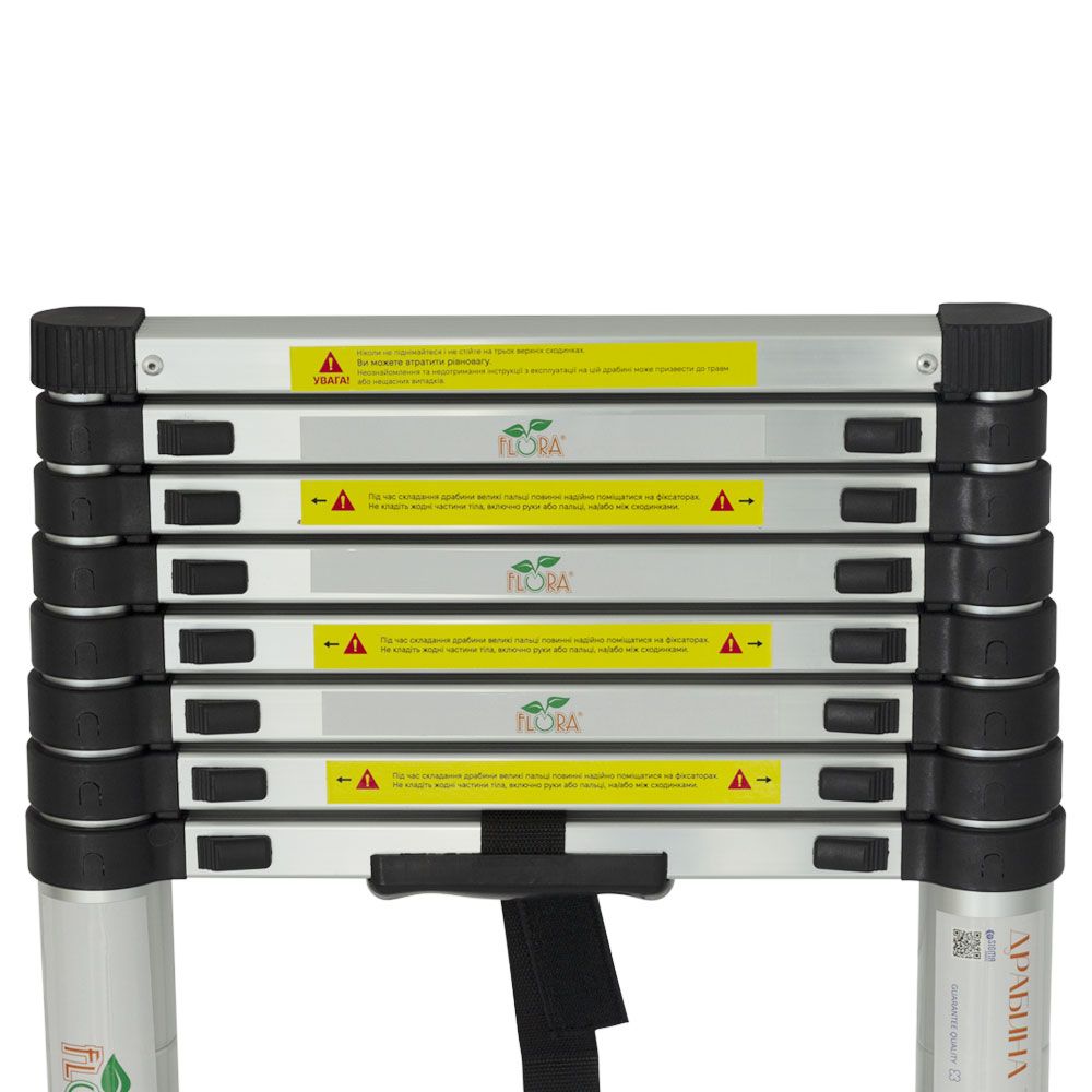 Лестница телескопическая 11 ступенек 3.2м FLORA (5033614)