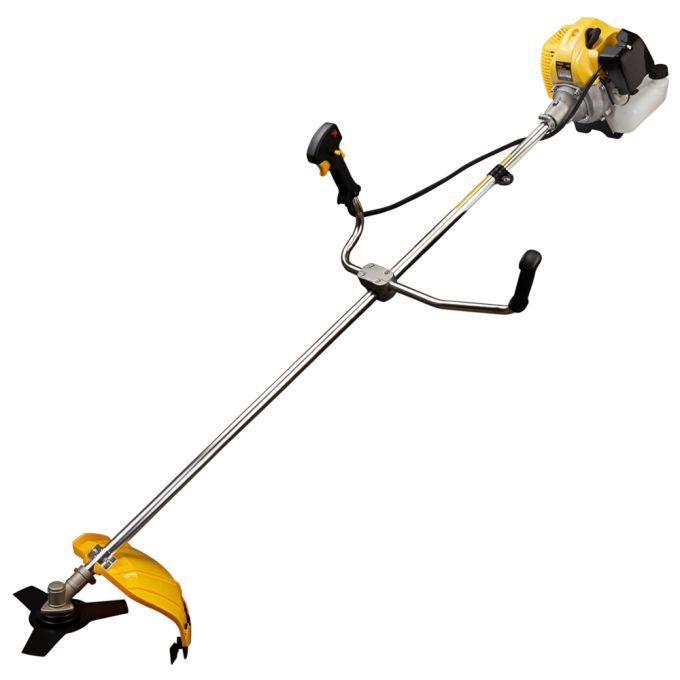 Тример бензиновий 2.4кВт 43.0см³ жорсткий вал U-ручка (котушка, ніж) (з 2х частин) SIGMA (5612601)