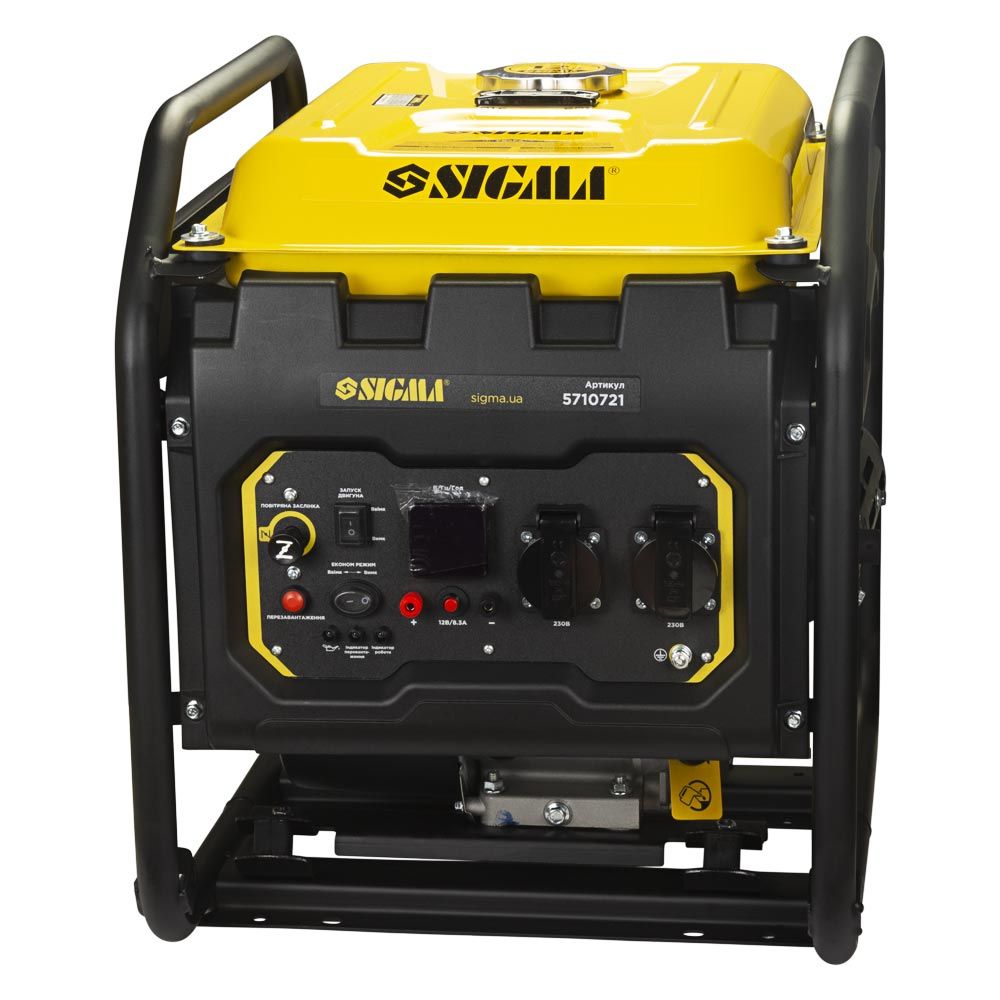 Генератор инверторный бензиновый 220В 2.2/2.5кВт 12л 4-х тактный ручной запуск SIGMA (5710721)