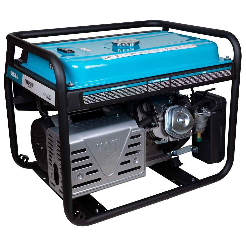 Генератор бензиновий 220В 5.0/5.5кВт 4-х тактний ручний запуск SIGMA (5710461)