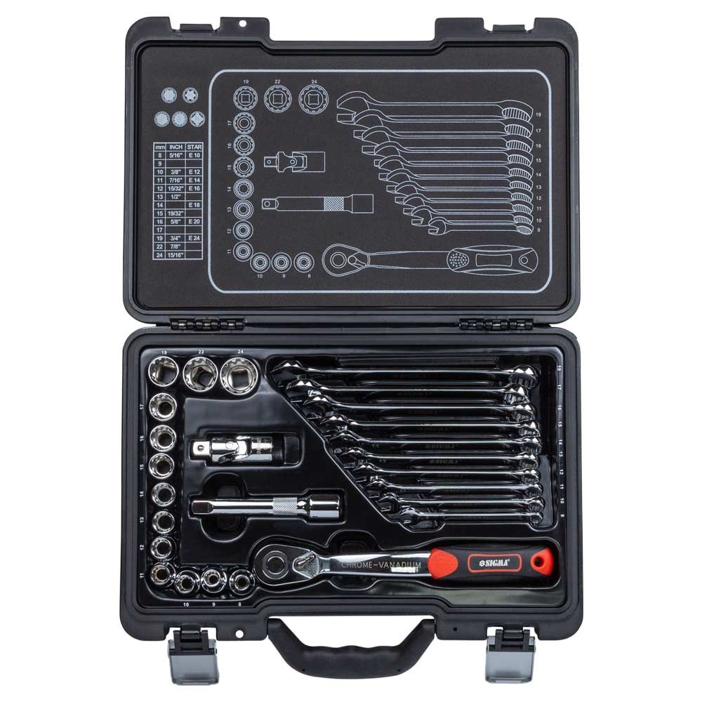 Набор насадок торцевых 1/2" + аксессуары 26шт CrV Taiwan ULTRA (700026z)