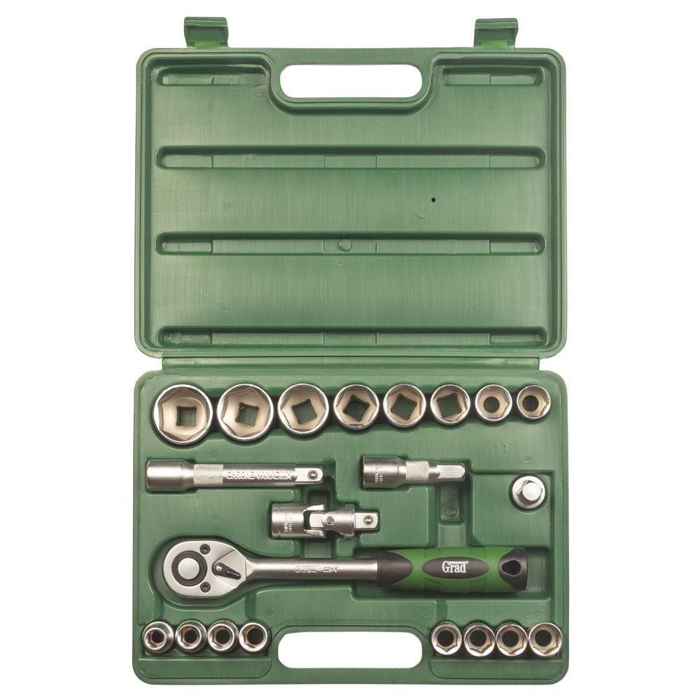 Набір насадок торцевих 1/2" 21шт GRAD (6004225)