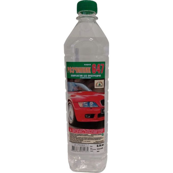 Розчинник-647 б/п 1,0 л/0,75 кг