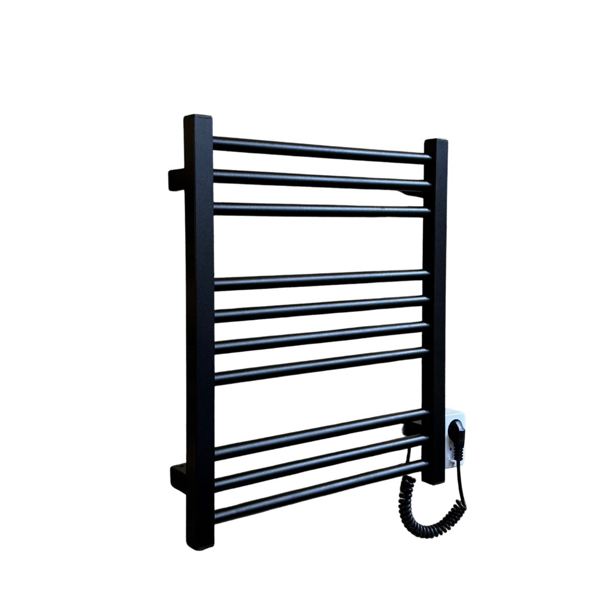 Рушникосушарка електрична Carino ARIANNA з кнопкою Чорний матовий 590*490