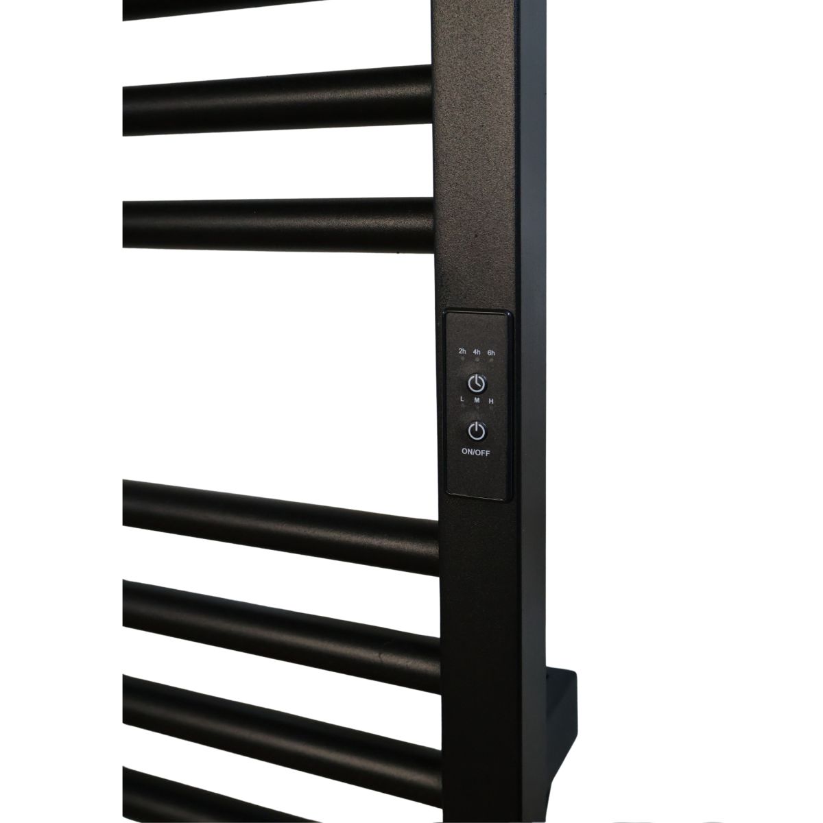 Рушникосушарка електрична Carino ARIANNA з контроллером Чорний матовий 790*490